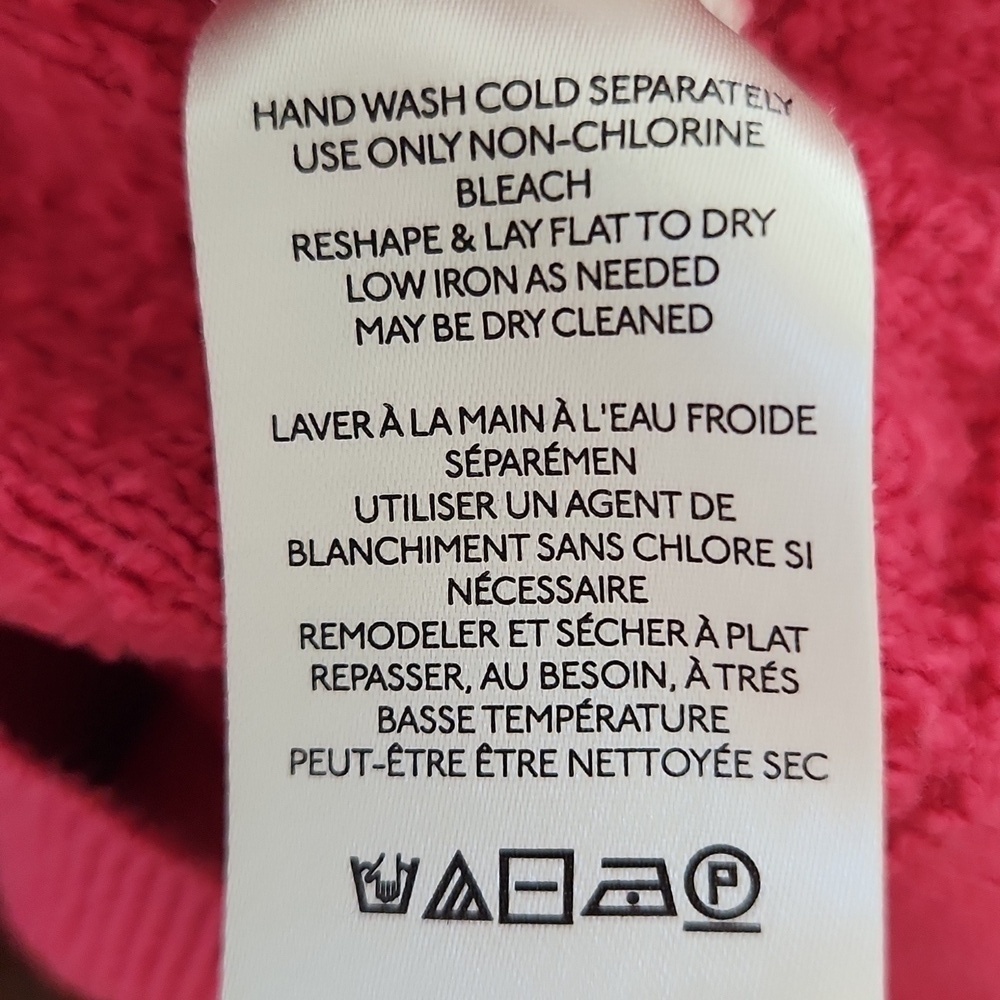Free People Found My Friend Pink Boucle Pullover XS - Picture 7 of 10